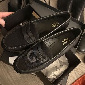G.H. Bass & Co. Black Leather Loafers